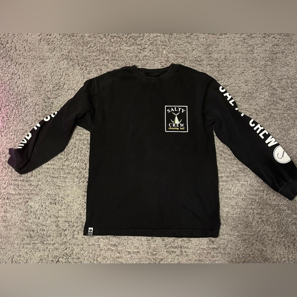 Salty Crew Black Long-sleeve tee